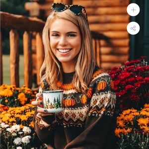 Kiel James Patrick Cozy Pumpkin Sweater in Brown